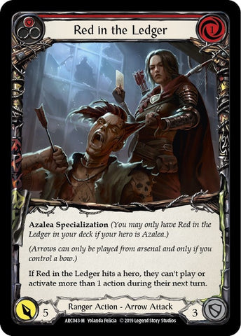Image for Red in the Ledger (ARC043) (Arcane Rising) - Flesh and Blood TCG