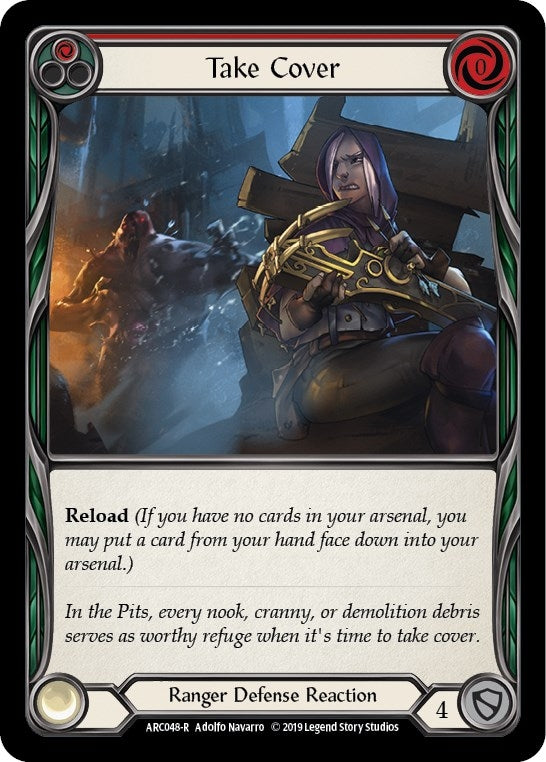 Image for Take Cover (Red) (ARC048) (Arcane Rising) - Flesh and Blood TCG