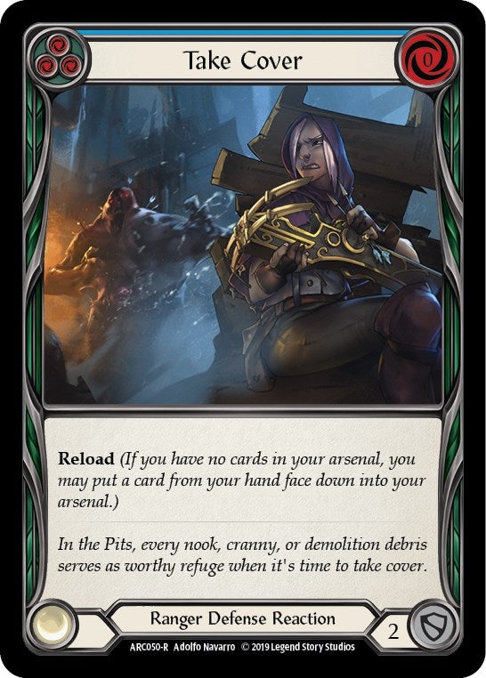 Image for Take Cover (Blue) (ARC050) (Arcane Rising) - Flesh and Blood TCG