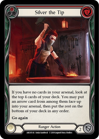 Image for Silver the Tip (Red) (ARC051) (Arcane Rising) - Flesh and Blood TCG