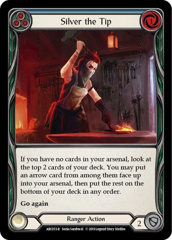 Image for Silver the Tip (Blue) (ARC053) (Arcane Rising) - Flesh and Blood TCG