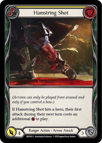 Image for Hamstring Shot (Yellow) (ARC061) (Arcane Rising) - Flesh and Blood TCG
