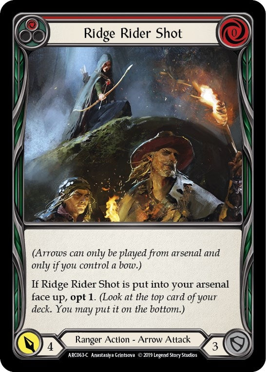 Image for Ridge Rider Shot (Red) (ARC063) (Arcane Rising) - Flesh and Blood TCG