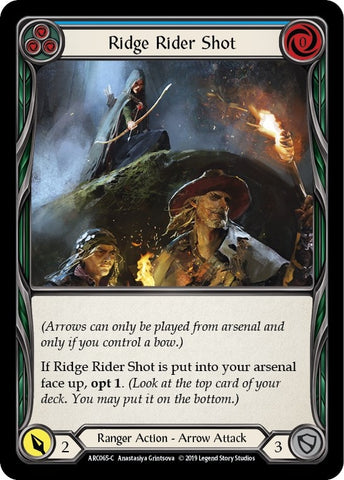 Image for Ridge Rider Shot (Blue) (ARC065) (Arcane Rising) - Flesh and Blood TCG
