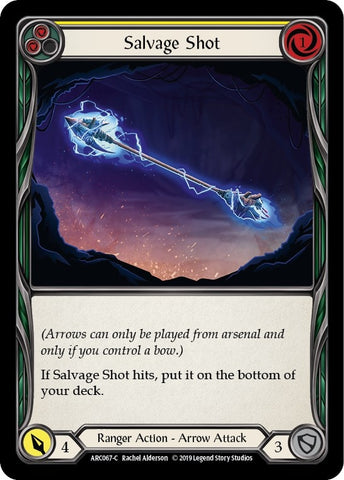 Image for Salvage Shot (Yellow) (ARC067) (Arcane Rising) - Flesh and Blood TCG