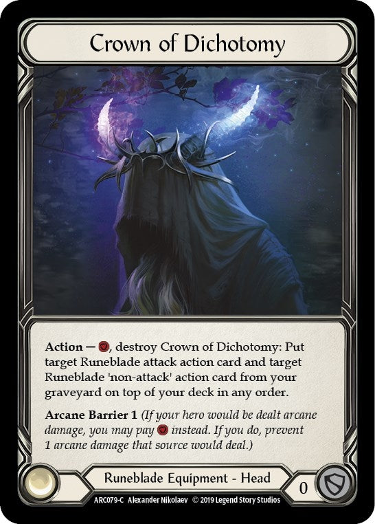 Image for Crown of Dichotomy (ARC079) (Arcane Rising) - Flesh and Blood TCG