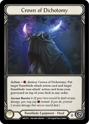 Image for Crown of Dichotomy (ARC079) (Arcane Rising) - Flesh and Blood TCG