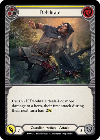 Debilitate (Yellow) [BVO013-C] (Bravo Hero Deck) 1st Edition Normal