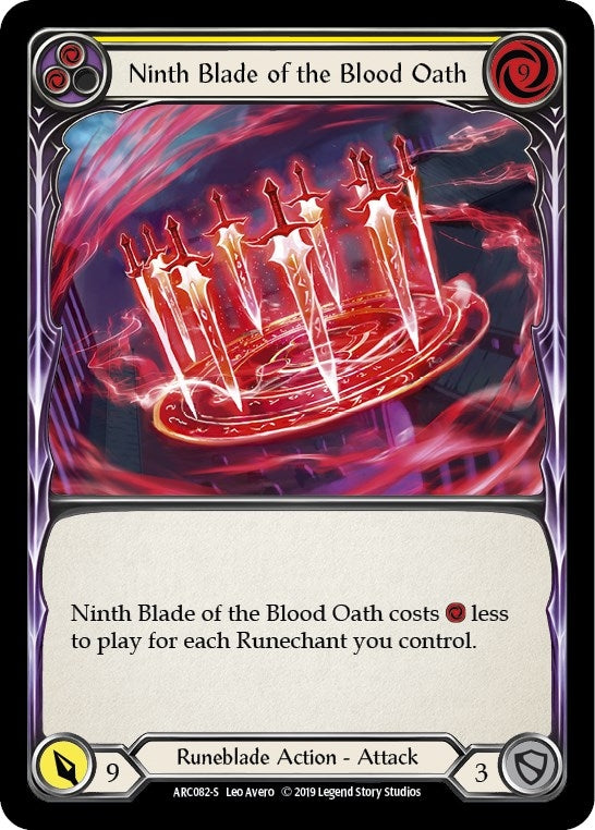 Image for Ninth Blade of the Blood Oath (ARC082) (Arcane Rising) - Flesh and Blood TCG