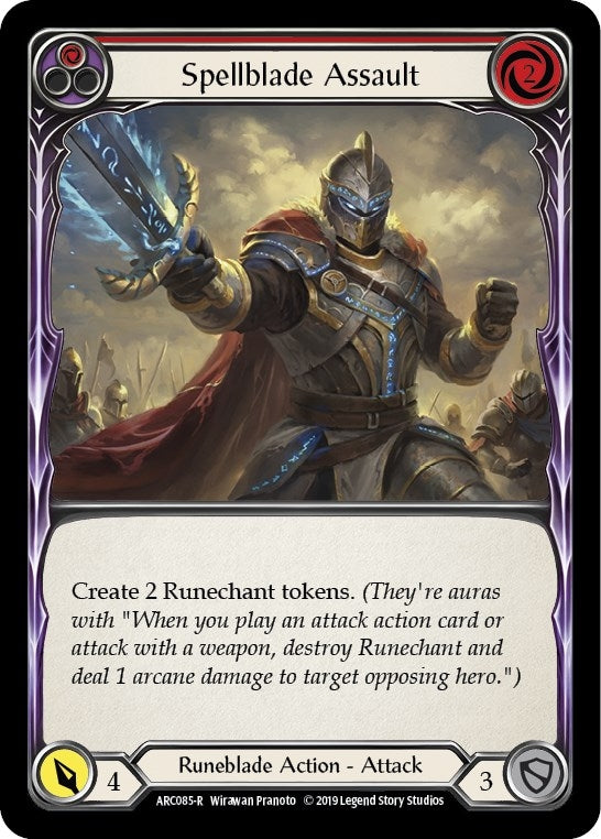 Image for Spellblade Assault (Red) (ARC085) (Arcane Rising) - Flesh and Blood TCG