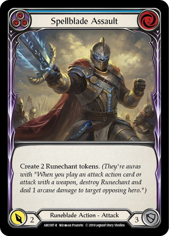 Image for Spellblade Assault (Blue) (ARC087) (Arcane Rising) - Flesh and Blood TCG