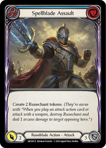 Image for Spellblade Assault (Blue) (ARC087) (Arcane Rising) - Flesh and Blood TCG