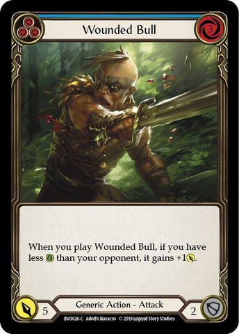 Wounded Bull (Blue) [BVO026-C] (Bravo Hero Deck) 1st Edition Normal