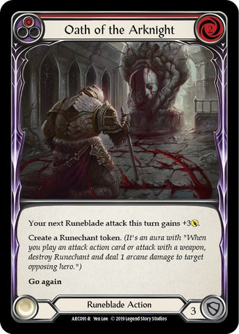 Image for Oath of the Arknight (Red) (ARC091) (Arcane Rising) - Flesh and Blood TCG