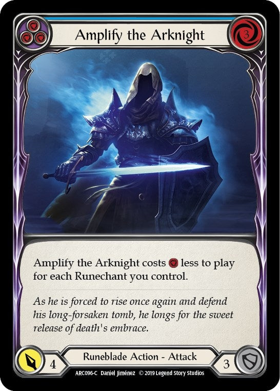 Image for Amplify the Arknight (Blue) (ARC096) (Arcane Rising) - Flesh and Blood TCG