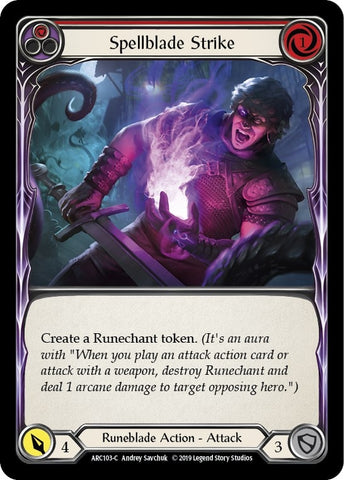 Image for Spellblade Strike (Red) (ARC103) (Arcane Rising) - Flesh and Blood TCG
