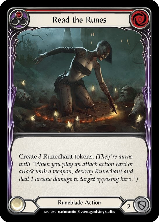 Image for Read the Runes (Red) (ARC109) (Arcane Rising) - Flesh and Blood TCG