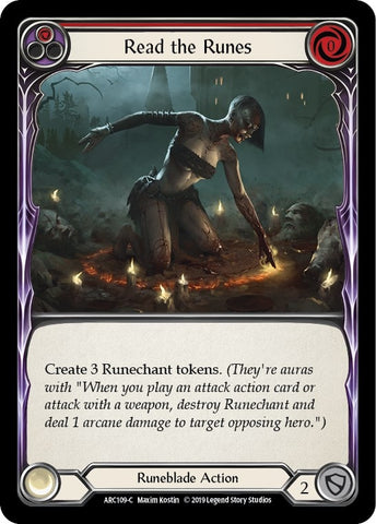 Image for Read the Runes (Red) (ARC109) (Arcane Rising) - Flesh and Blood TCG