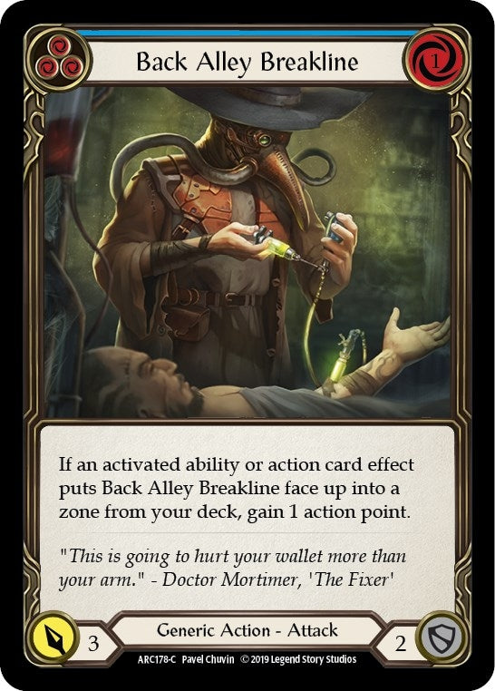 Image for Back Alley Breakline (Blue) (ARC178) (Arcane Rising) - Flesh and Blood TCG