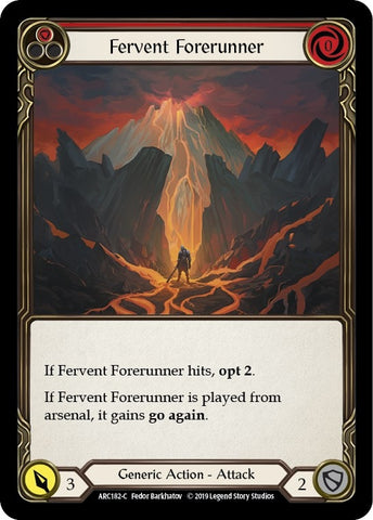 Image for Fervent Forerunner (Red) (ARC182) (Arcane Rising) - Flesh and Blood TCG