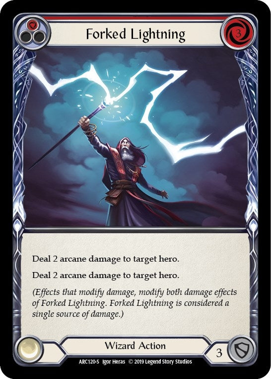 Image for Forked Lightning (ARC120) (Arcane Rising) - Flesh and Blood TCG