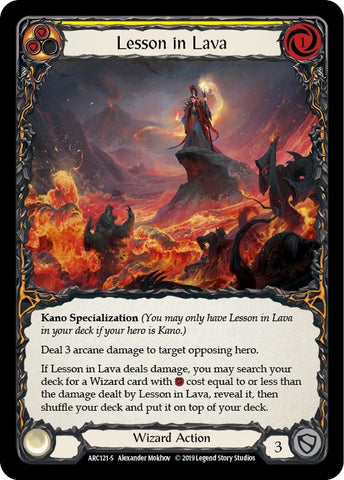 Image for Lesson in Lava (ARC121) (Arcane Rising) - Flesh and Blood TCG