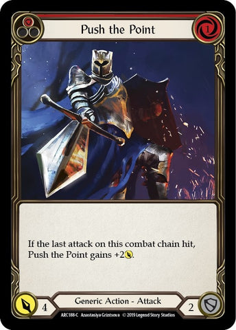 Image for Push the Point (Red) (ARC188) (Arcane Rising) - Flesh and Blood TCG