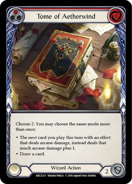 Image for Tome of Aetherwind (ARC122) (Arcane Rising) - Flesh and Blood TCG