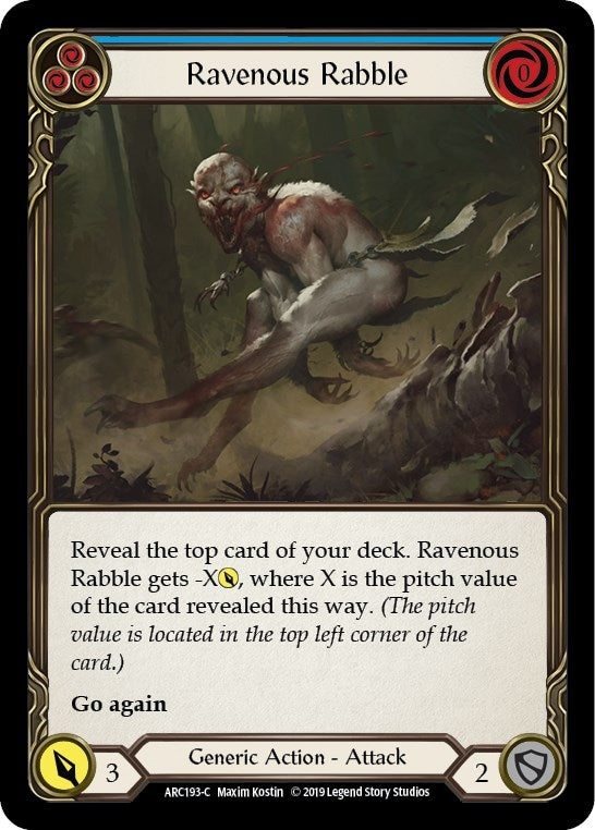 Image for Ravenous Rabble (Blue) (ARC193) (Arcane Rising) - Flesh and Blood TCG