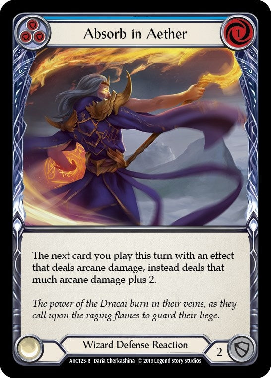 Image for Absorb in Aether (Blue) (ARC125) (Arcane Rising) - Flesh and Blood TCG