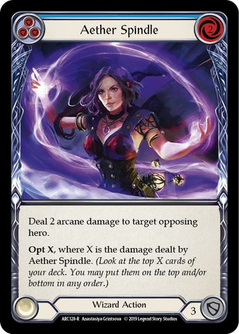 Image for Aether Spindle (Blue) (ARC128) (Arcane Rising) - Flesh and Blood TCG