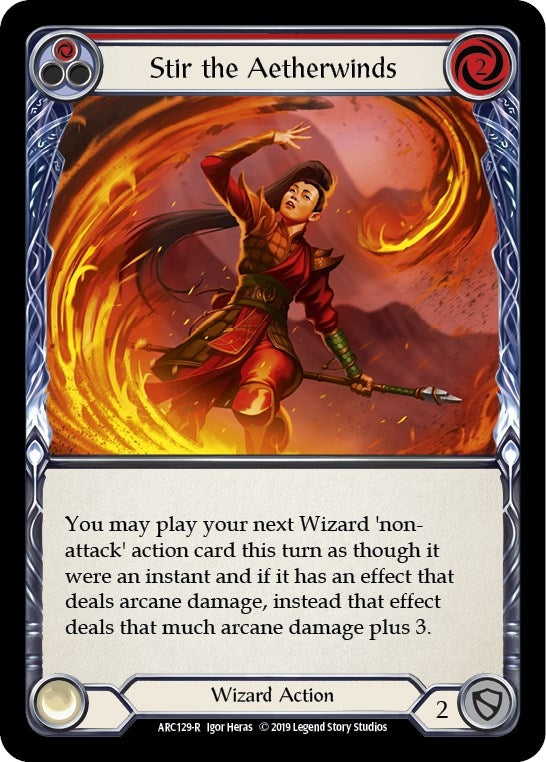Image for Stir the Aetherwinds (Red) (ARC129) (Arcane Rising) - Flesh and Blood TCG