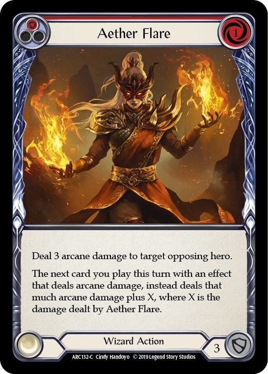 Image for Aether Flare (Red) (ARC132) (Arcane Rising) - Flesh and Blood TCG
