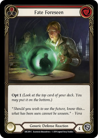 Image for Fate Foreseen (Red) (ARC200) (Arcane Rising) - Flesh and Blood TCG