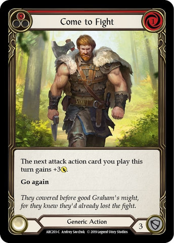 Image for Come to Fight (Red) (ARC203) (Arcane Rising) - Flesh and Blood TCG