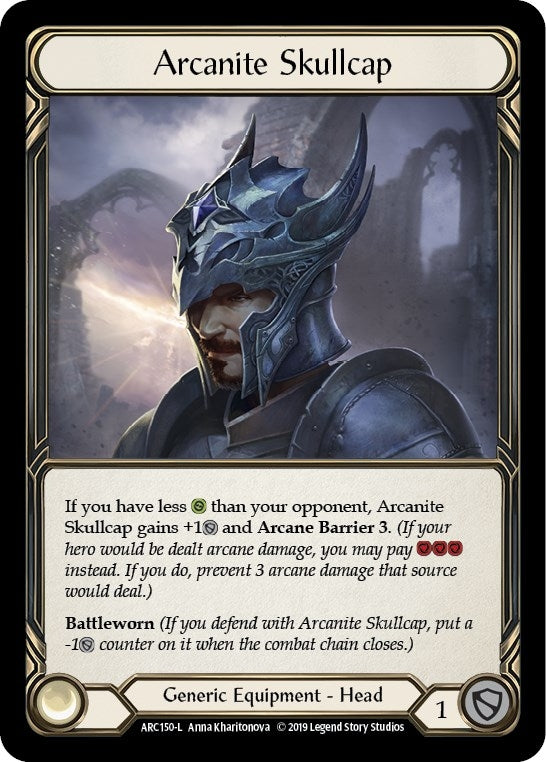 Image for Arcanite Skullcap (ARC150) (Arcane Rising) - Flesh and Blood TCG