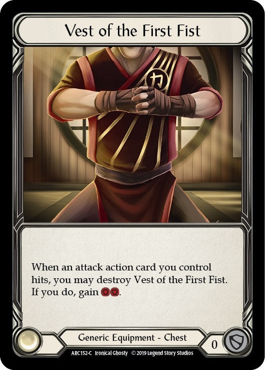Image for Vest of the First Fist (ARC152) (Arcane Rising) - Flesh and Blood TCG