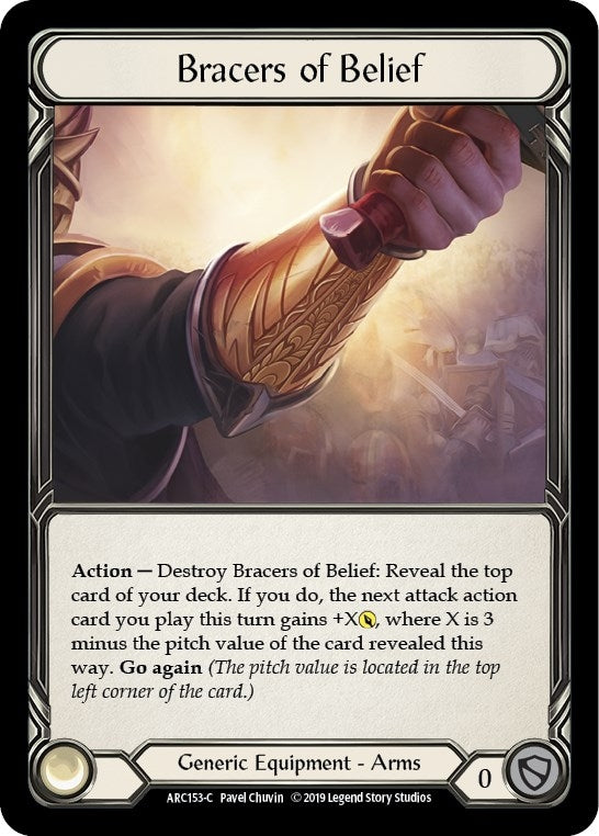Image for Bracers of Belief (ARC153) (Arcane Rising) - Flesh and Blood TCG