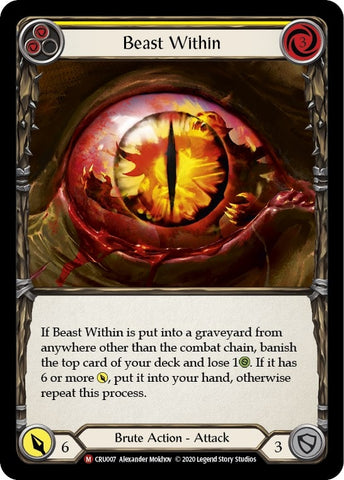 Image for Beast Within (CRU007) (Crucible of War) - Flesh and Blood TCG