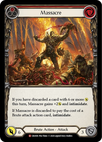 Image for Massacre (CRU008) (Crucible of War) - Flesh and Blood TCG