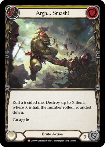 Image for Argh... Smash! (CRU009) (Crucible of War) - Flesh and Blood TCG