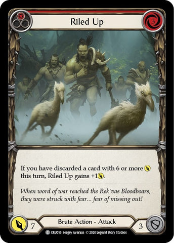 Image for Riled Up (Red) (CRU016) (Crucible of War) - Flesh and Blood TCG