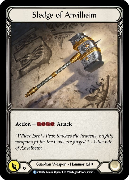 Image for Sledge of Anvilheim (CRU024) (Crucible of War) - Flesh and Blood TCG
