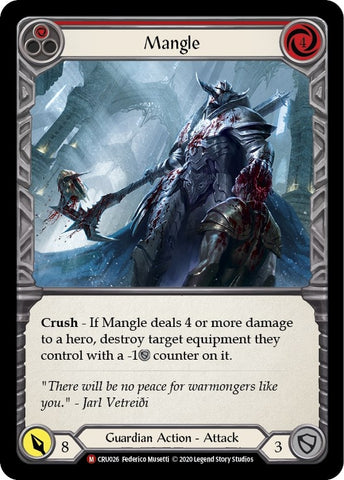 Image for Mangle (CRU026) (Crucible of War) - Flesh and Blood TCG