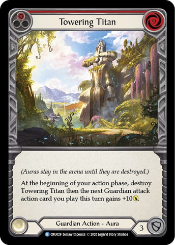 Image for Towering Titan (Red) (CRU029) (Crucible of War) - Flesh and Blood TCG