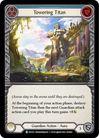 Image for Towering Titan (Blue) (CRU031) (Crucible of War) - Flesh and Blood TCG