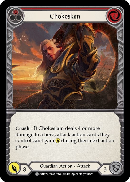Image for Chokeslam (Red) (CRU035) (Crucible of War) - Flesh and Blood TCG