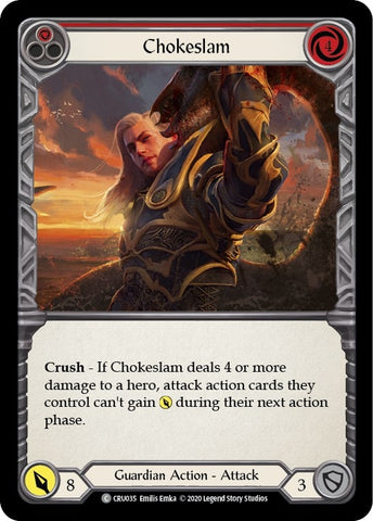 Image for Chokeslam (Red) (CRU035) (Crucible of War) - Flesh and Blood TCG