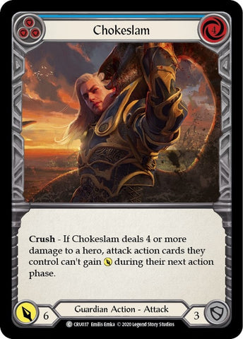 Image for Chokeslam (Blue) (CRU037) (Crucible of War) - Flesh and Blood TCG