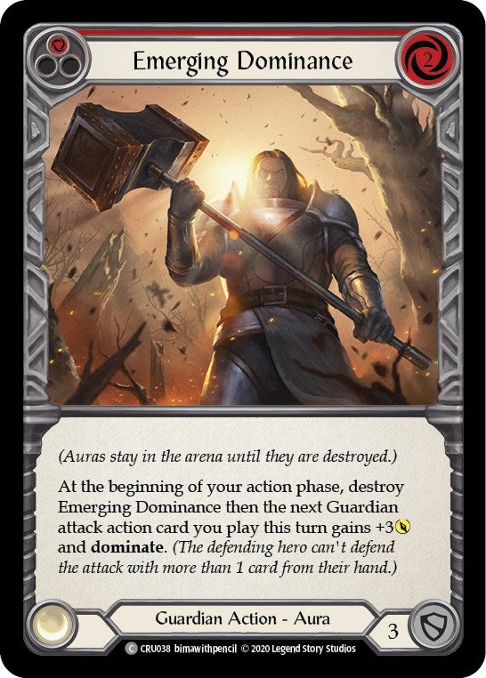 Image for Emerging Dominance (Red) (CRU038) (Crucible of War) - Flesh and Blood TCG